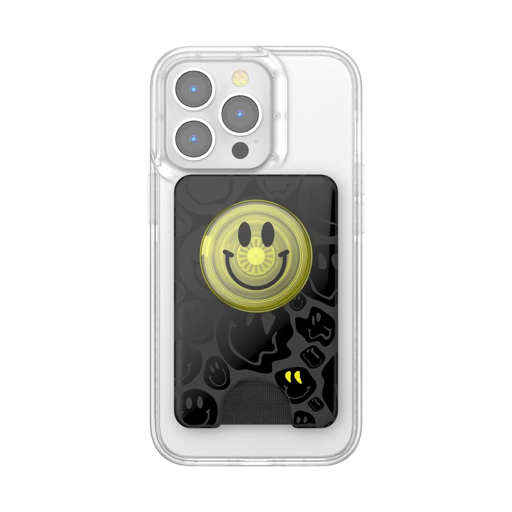 PopSockets Phone Wallet with Expanding Grip and Adapter Ring for